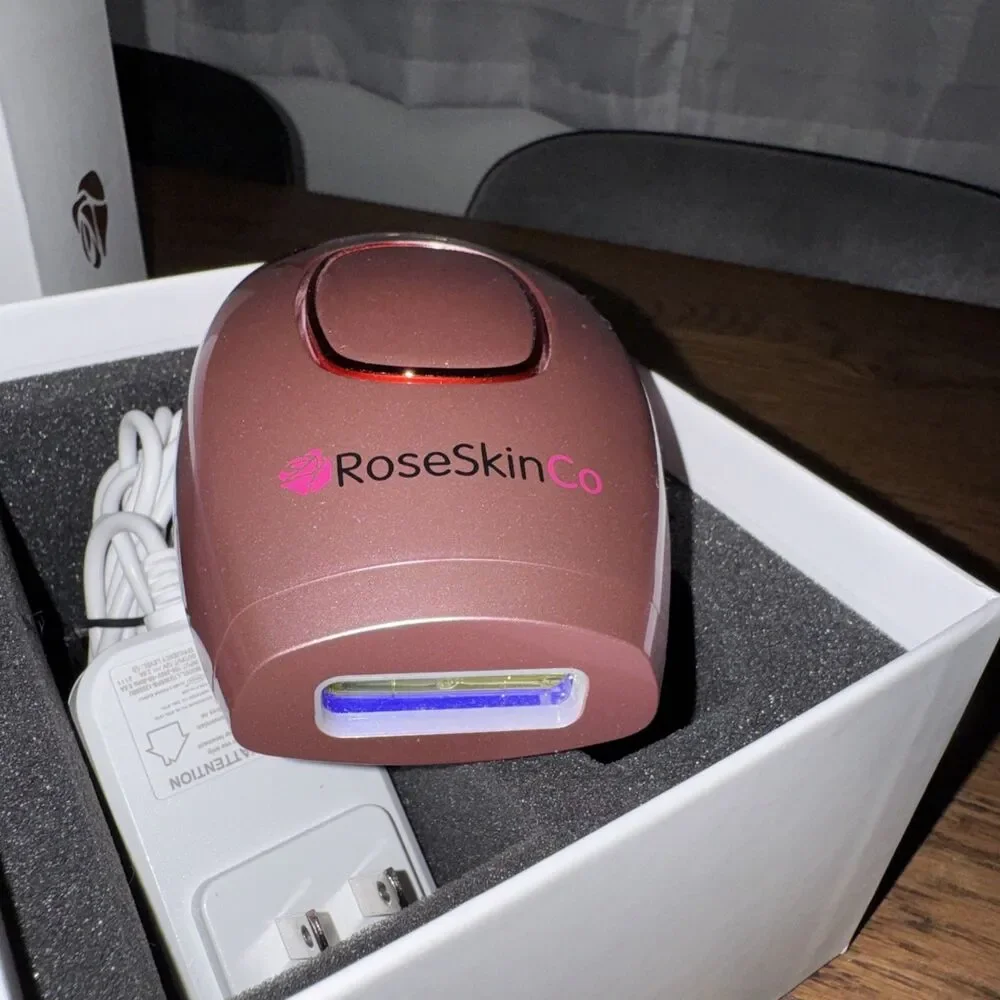RoseSkinCo IPL Hair Removal Device Pink Corded Electric CE FCC RoHS Certified